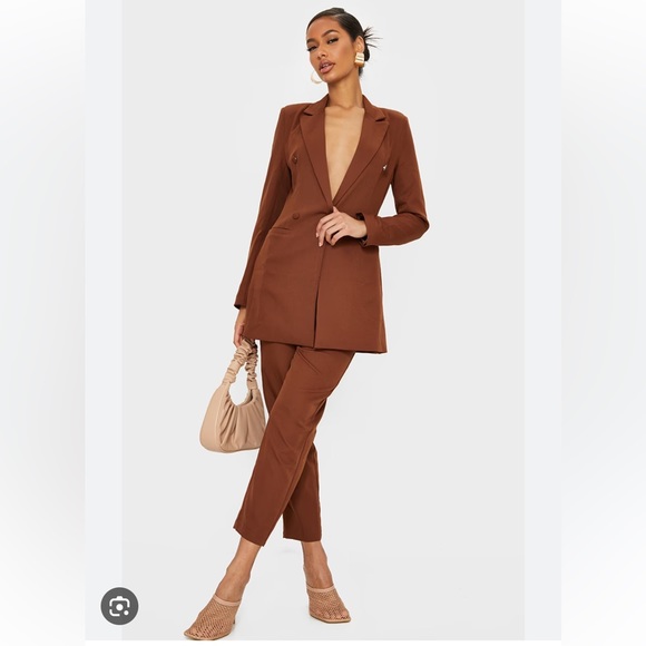 Pretty little thing sets ,brown blazer and pants - Picture 3 of 12